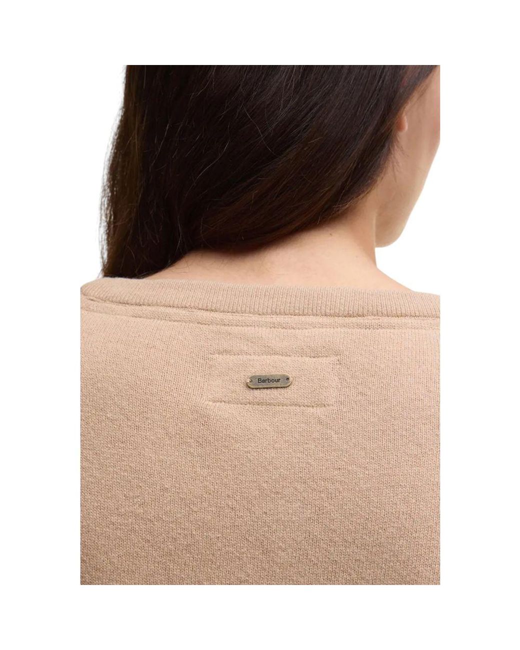 Barbour Natural Beige Wool Sweatshirt