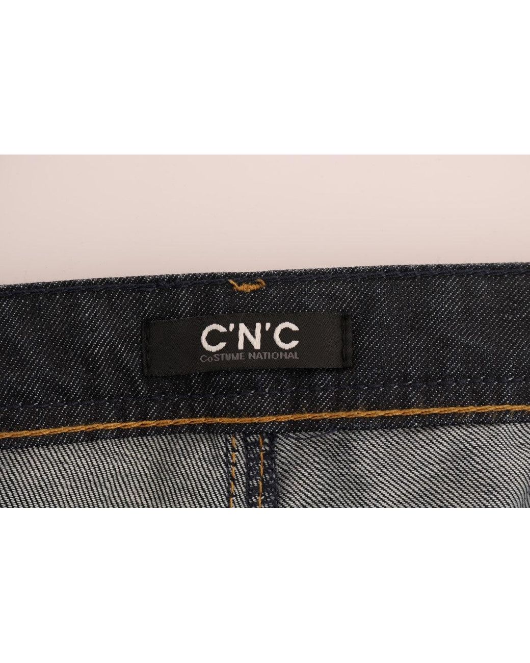 CoSTUME NATIONAL Black Dark Cotton Classic Fit Jeans