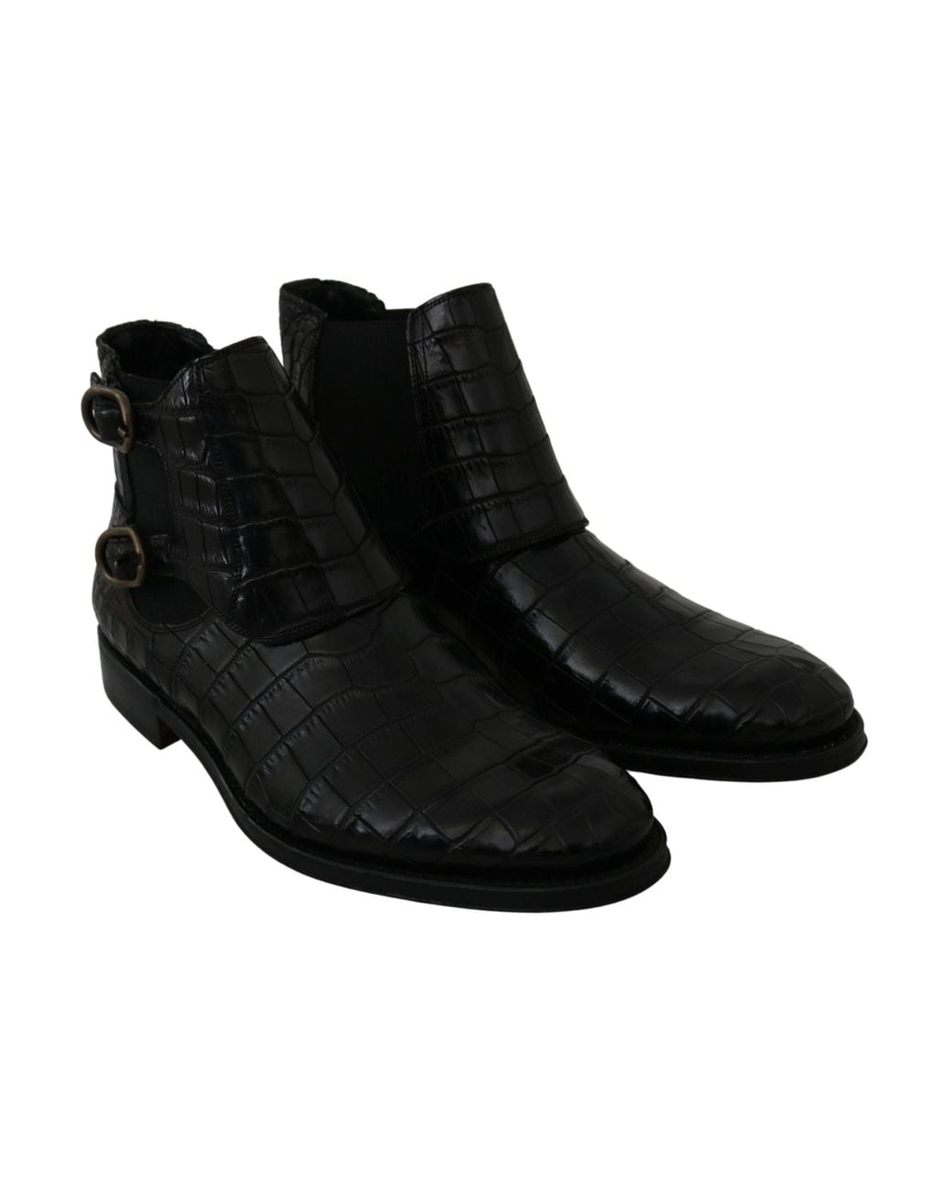 Dolce & Gabbana Black Ankle Boots for men