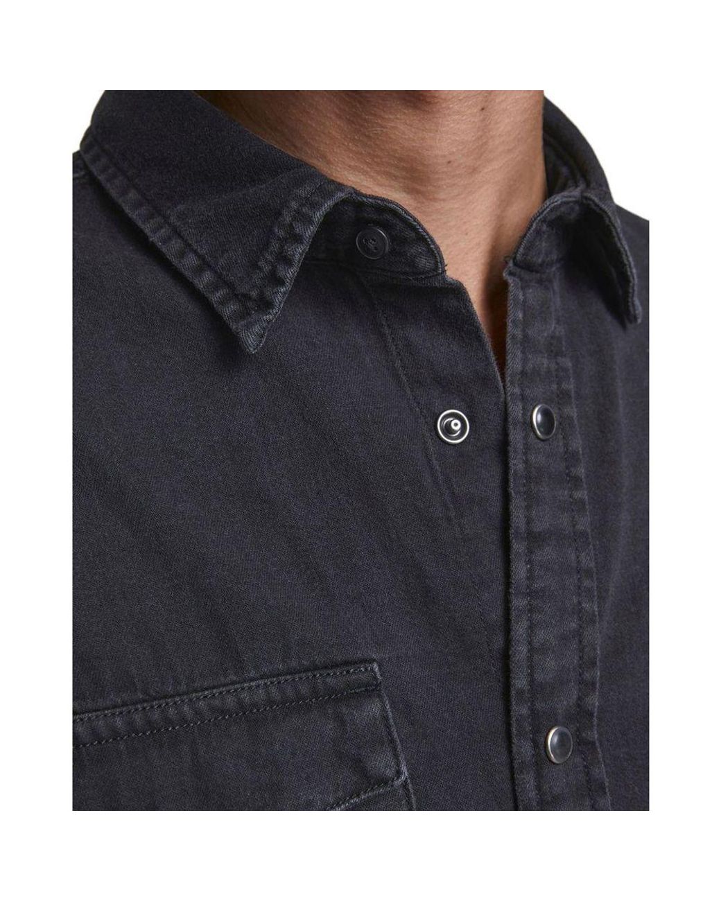 Jack & Jones Black Jeans Shirt for men