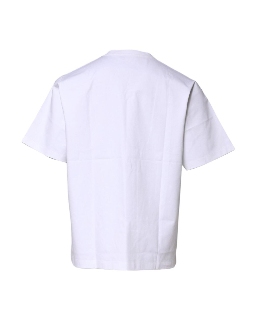 Dolce & Gabbana White Short Sleeve Cotton Tshirt for men