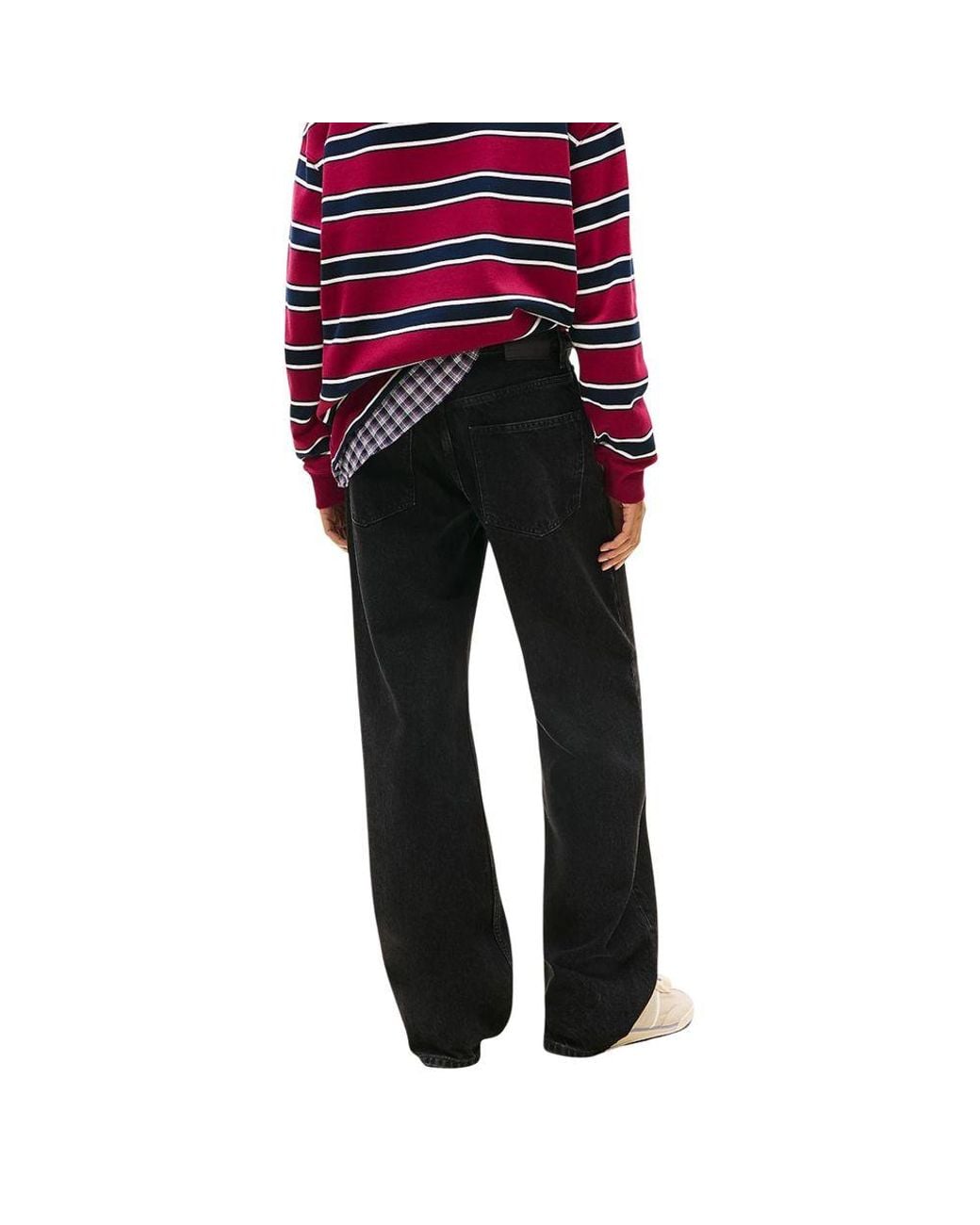 Tommy Hilfiger Black Recycled Cotton Bootcut Jeans