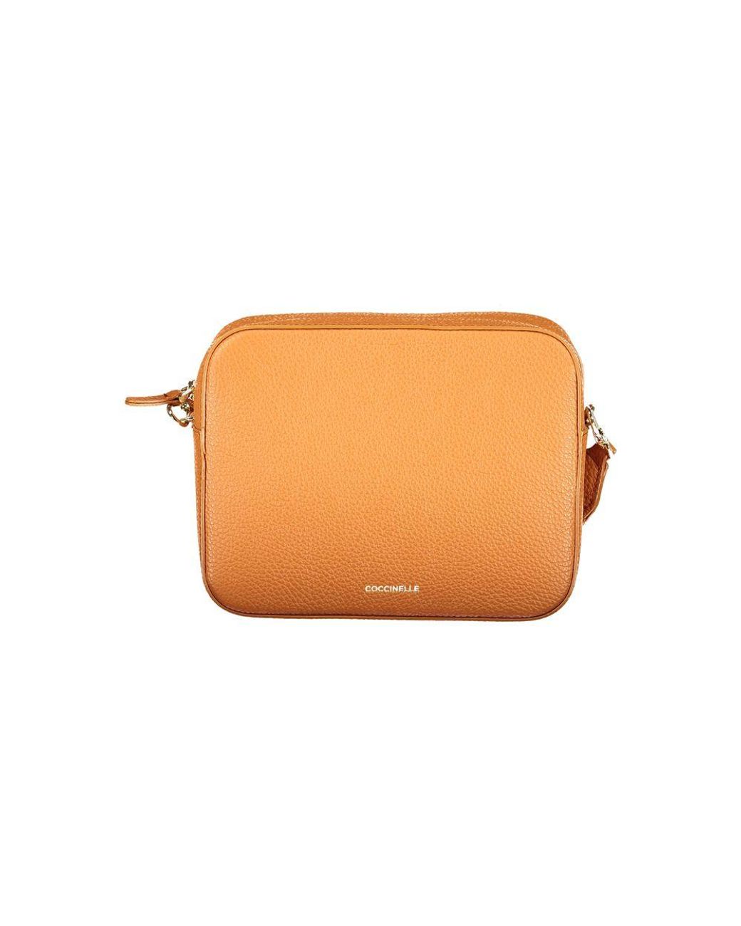 Coccinelle Orange Arancione Leather Handbag