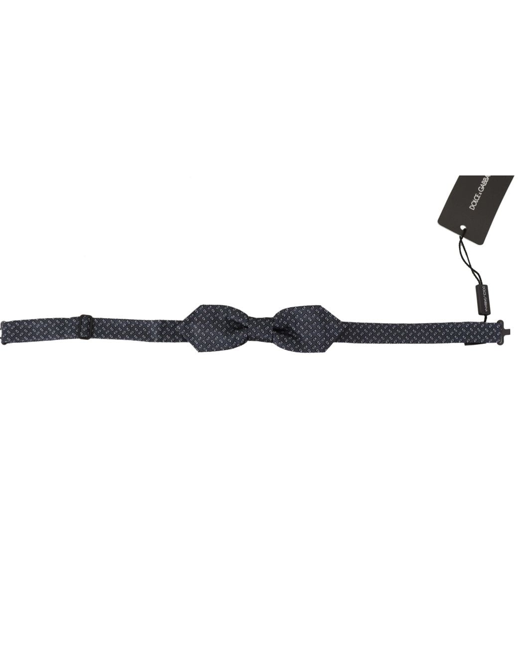 Dolce & Gabbana Black Polka Dot 100% Silk Neck Papillon Tie for men