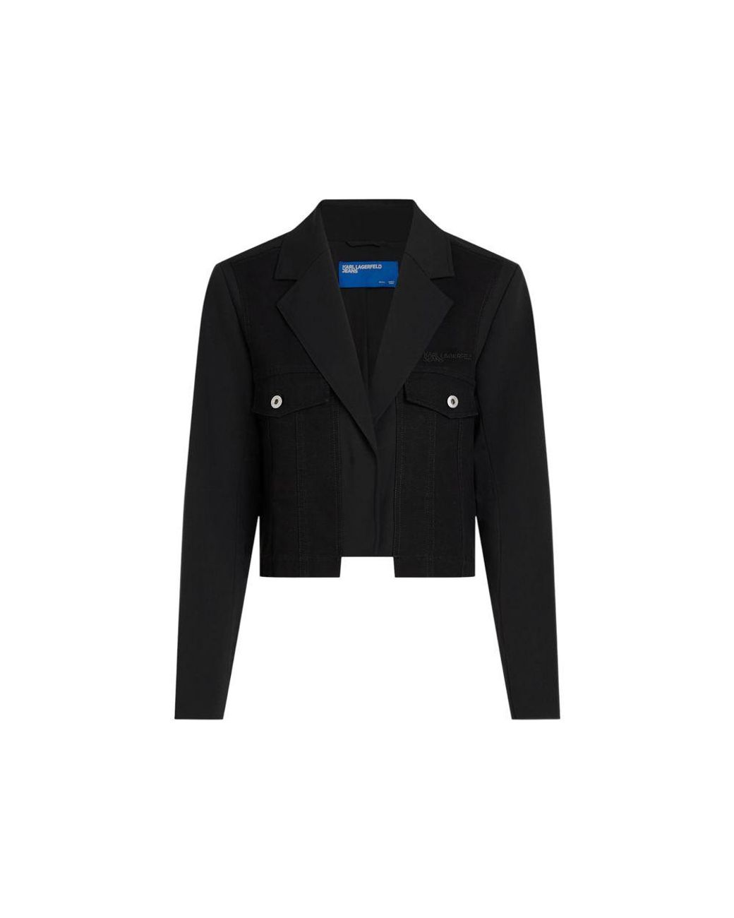 Karl Lagerfeld Black Polyester Blazer
