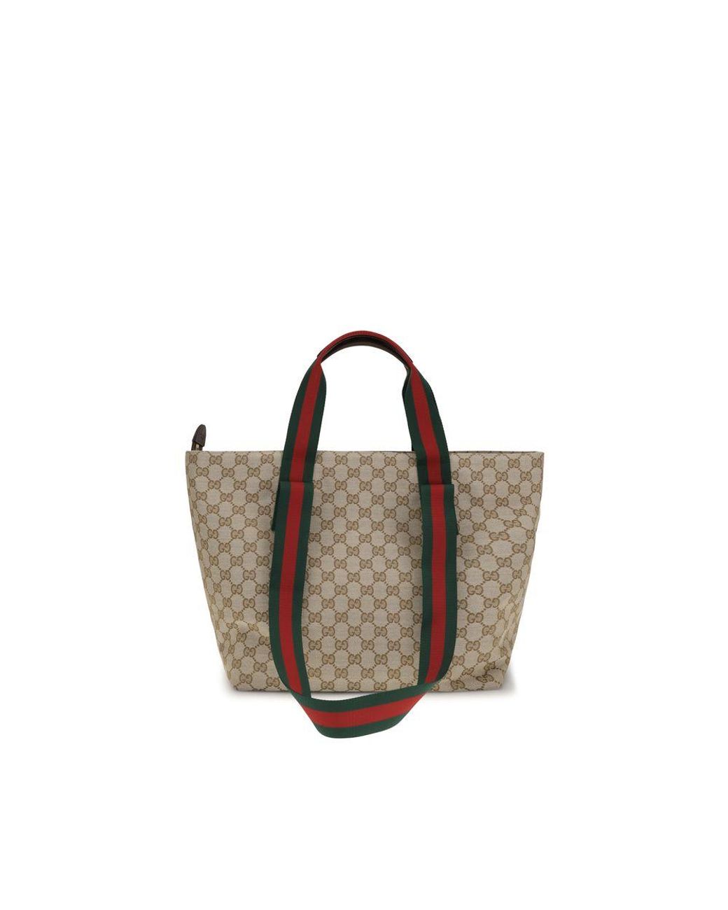 Gucci Brown Beige Fabric Shoulder Bag for men