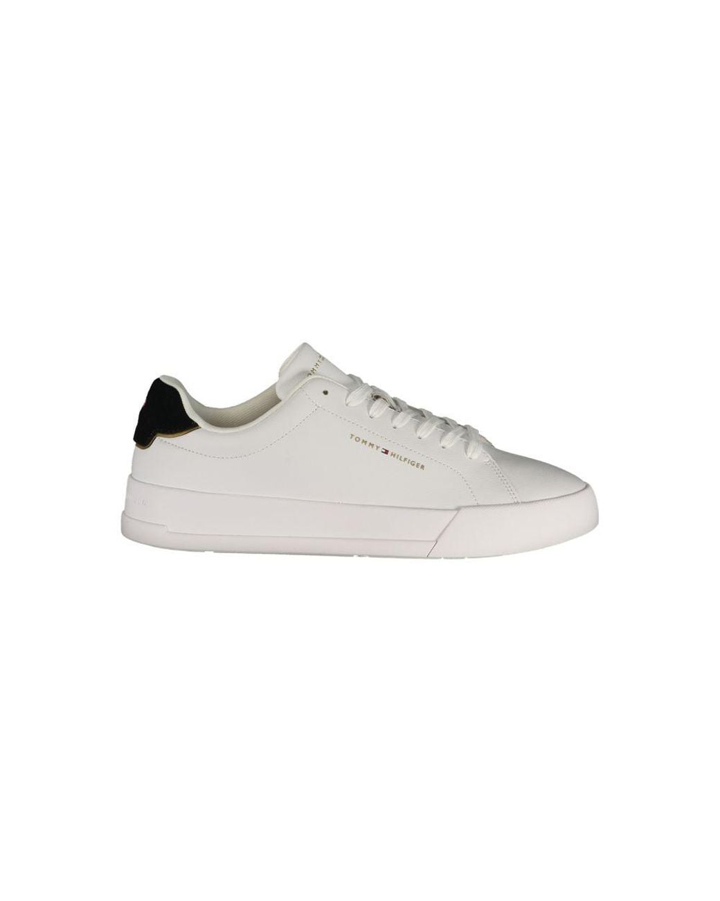 Tommy Hilfiger Multicolor White Polyurethane Men's Sneaker for men