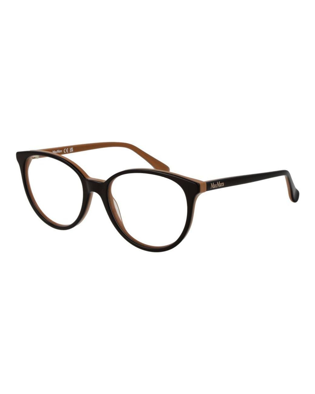 Max Mara Black Brown Acetate Glasses (frames)