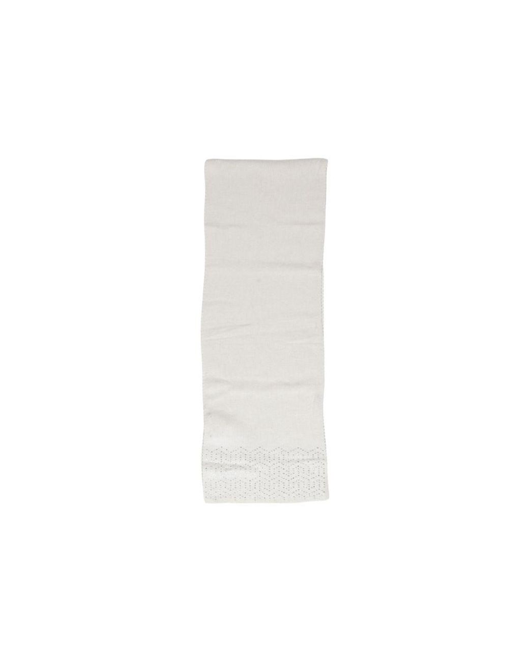 Pieces White Beige Polyester Scarf