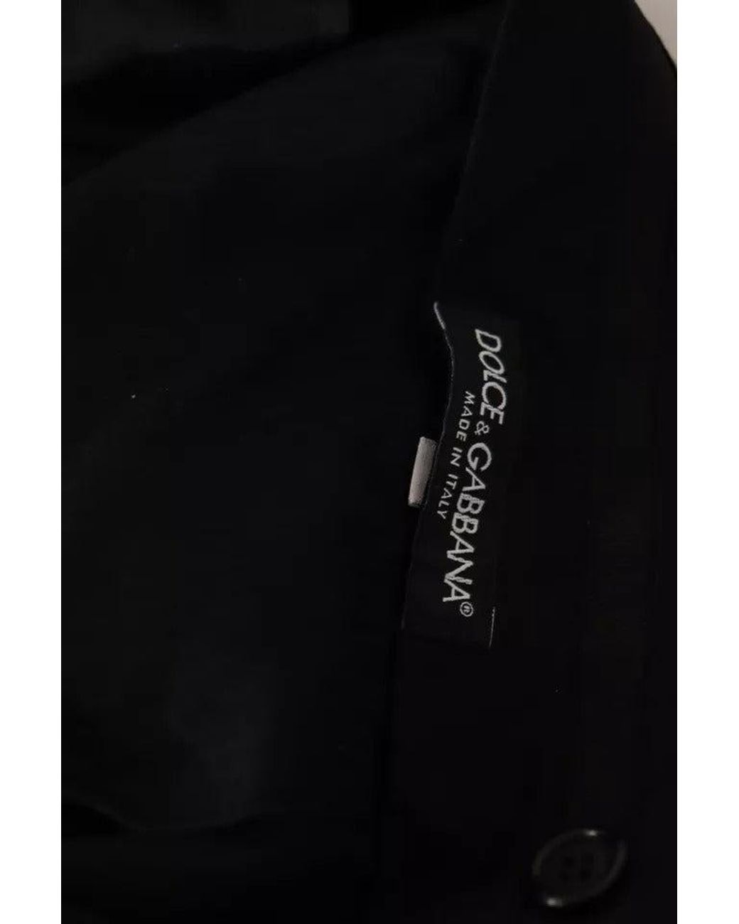 Dolce & Gabbana Black Elegant Skinny Dress Trousers for men