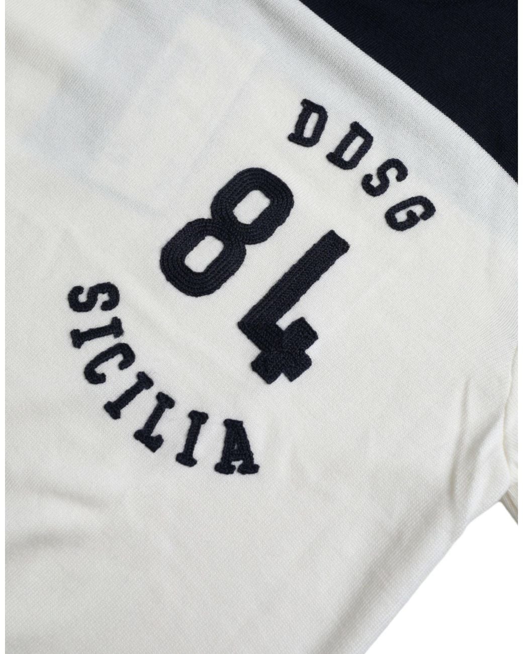 Dolce & Gabbana Black Sicilia Henley Shirt Pullover Sweater for men