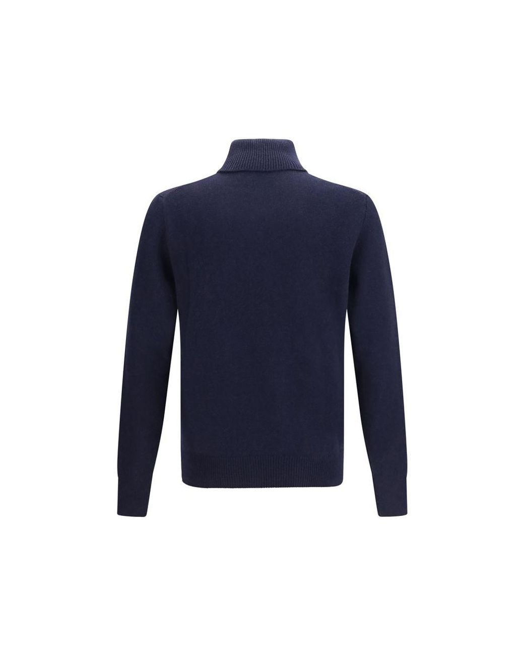 Aragona Cashmere Blue Cashmere Turtleneck for men