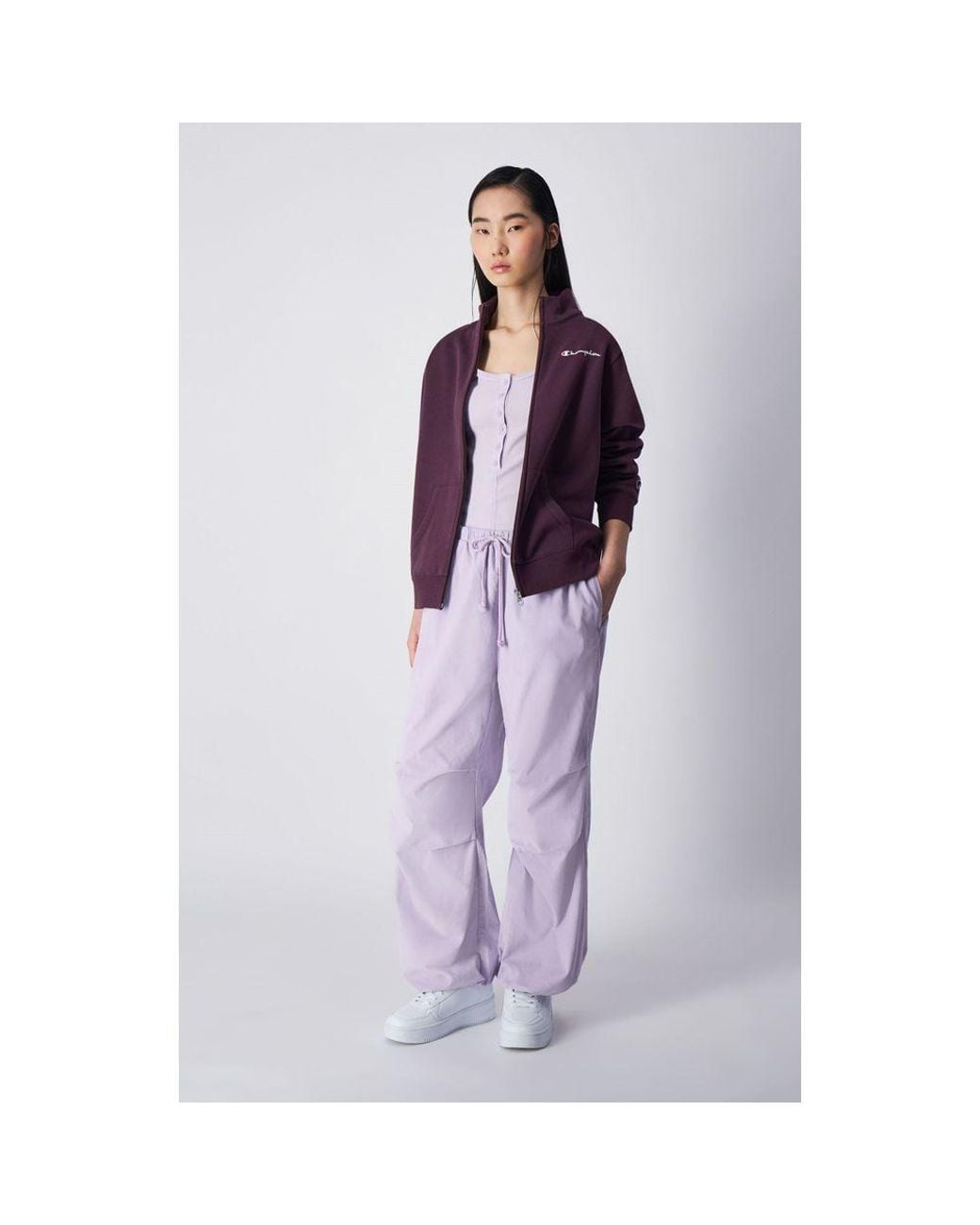 Champion Purple Cotton Casual Pants