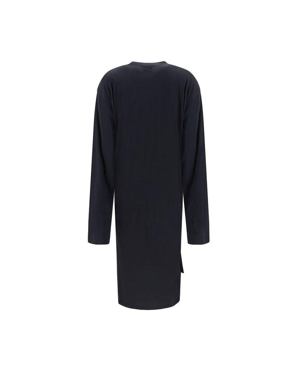 Balenciaga Blue Black Cotton Casual Dress