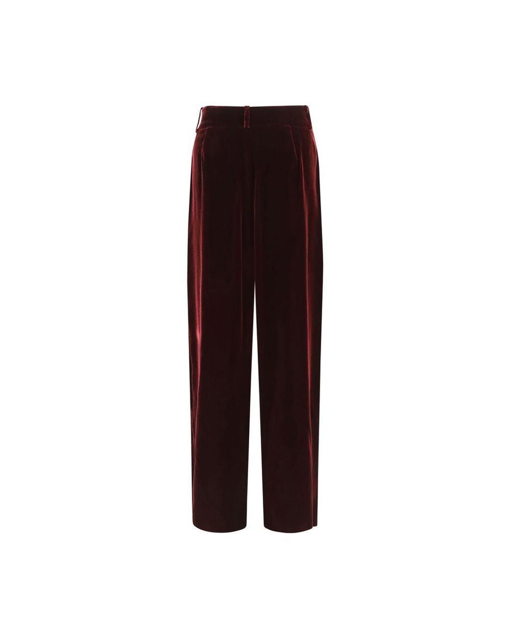 Giorgio Armani Brown Bordeaux Viscose Dress Pants