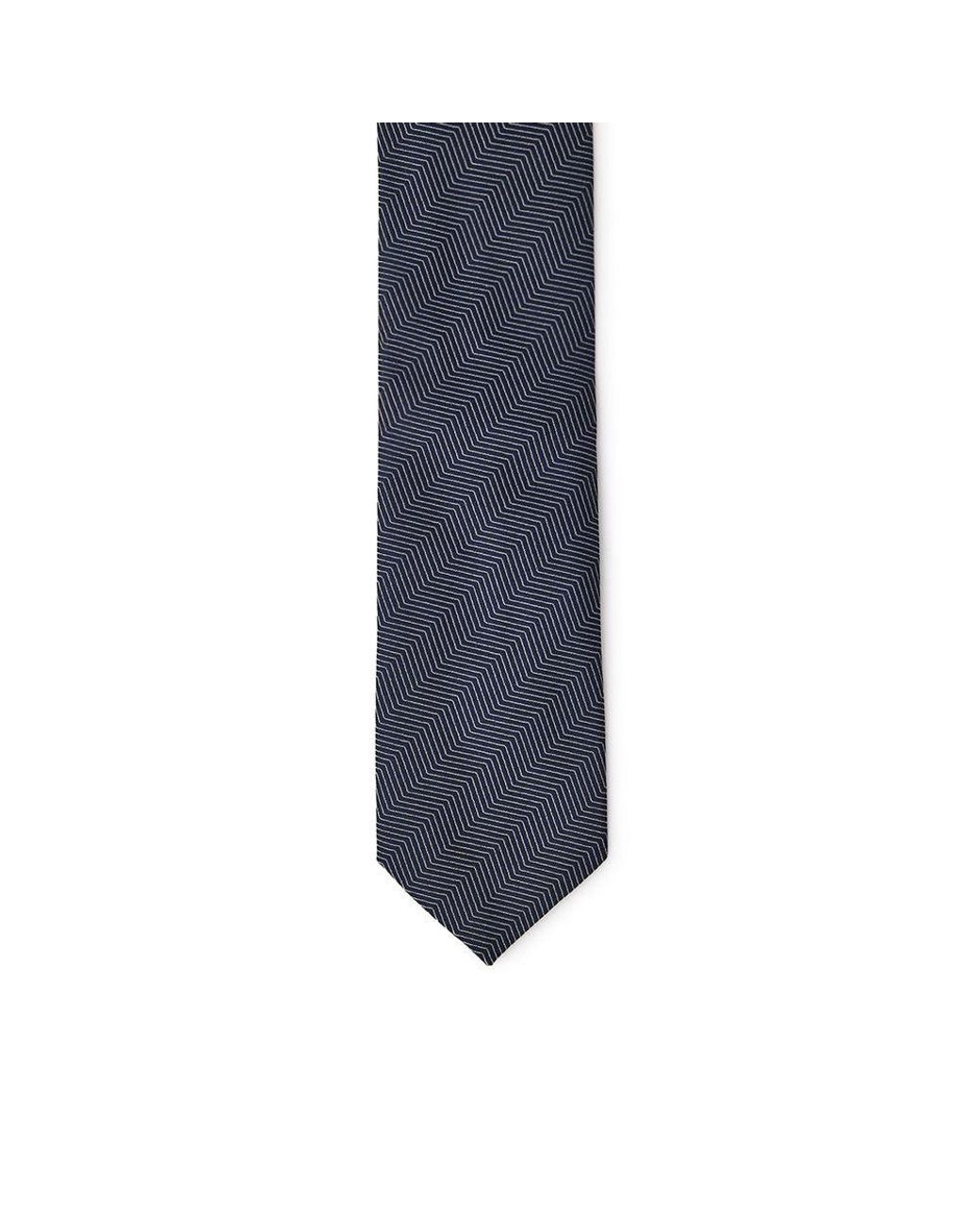 Jil Sander Blue Silk Tie for men