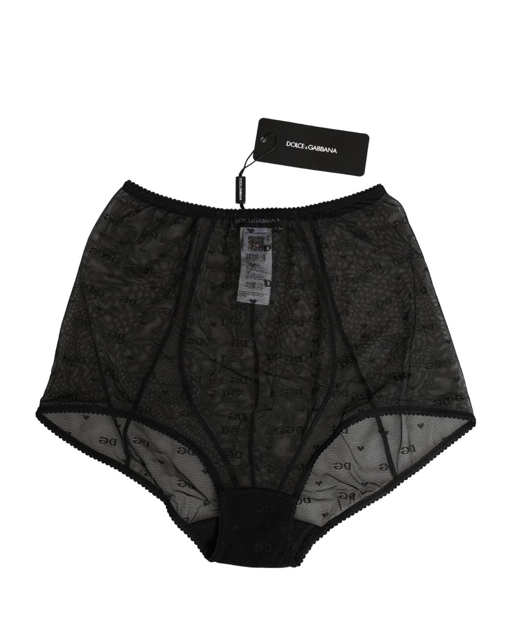 Dolce & Gabbana Black Nylon Stretch Slip Girdle Panty Underwear