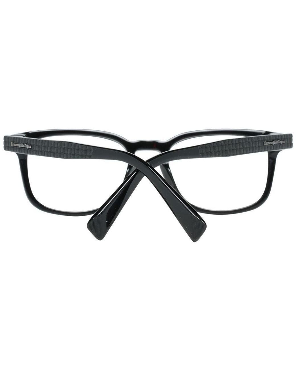 Zegna Black Full Rim Optical Frames for men