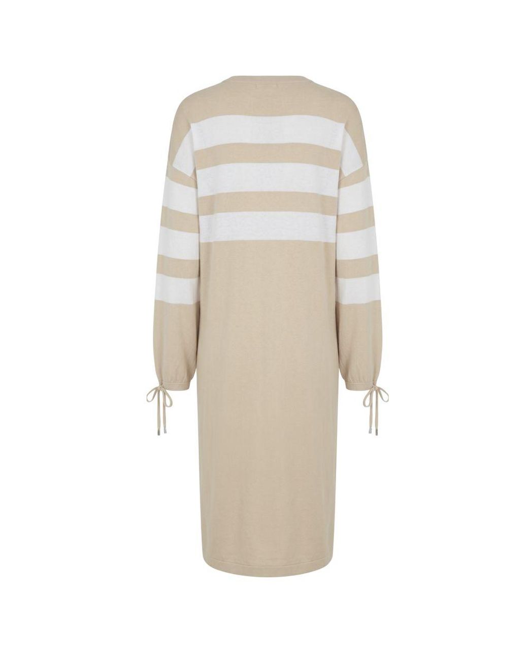 Malo Natural Beige Cotton Dress