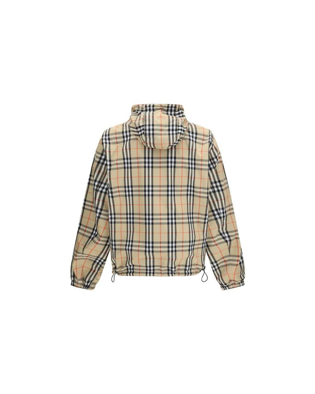 Burberry Natural Multicolor Polyester Coat for men