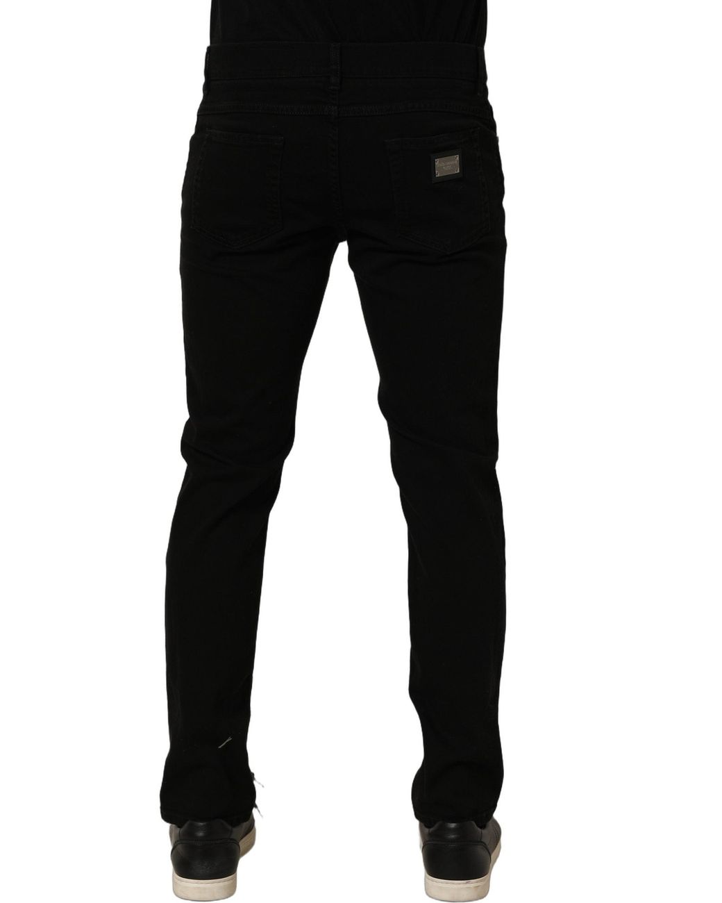 Dolce & Gabbana Black Cottonstretch Regular Skinny Denim Jeans Cotton Elastane Clothing for men