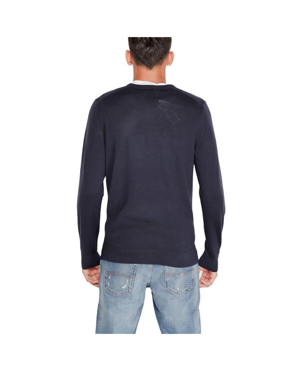 Calvin Klein Blue Wool Wool T-Shirt for men