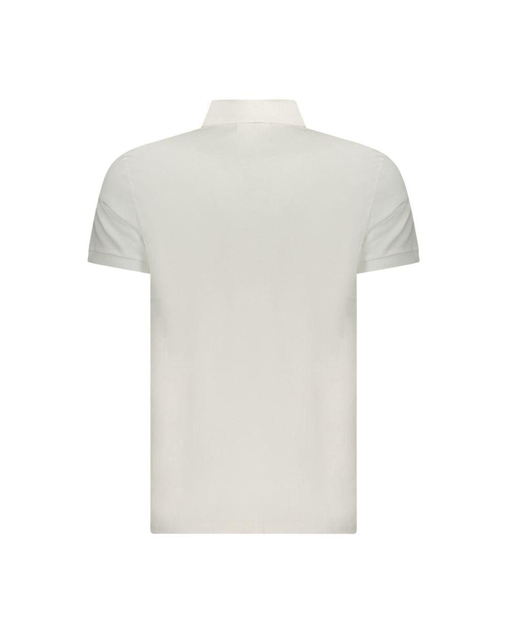 Calvin Klein White Bianco Cotton Polo Clothing for men