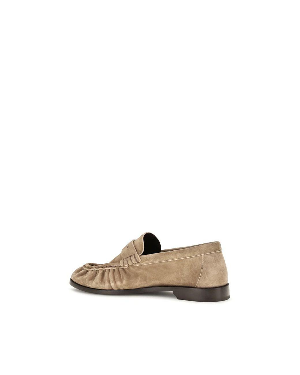 Saint Laurent Natural Beige Calf Leather Bos Taurus Slip