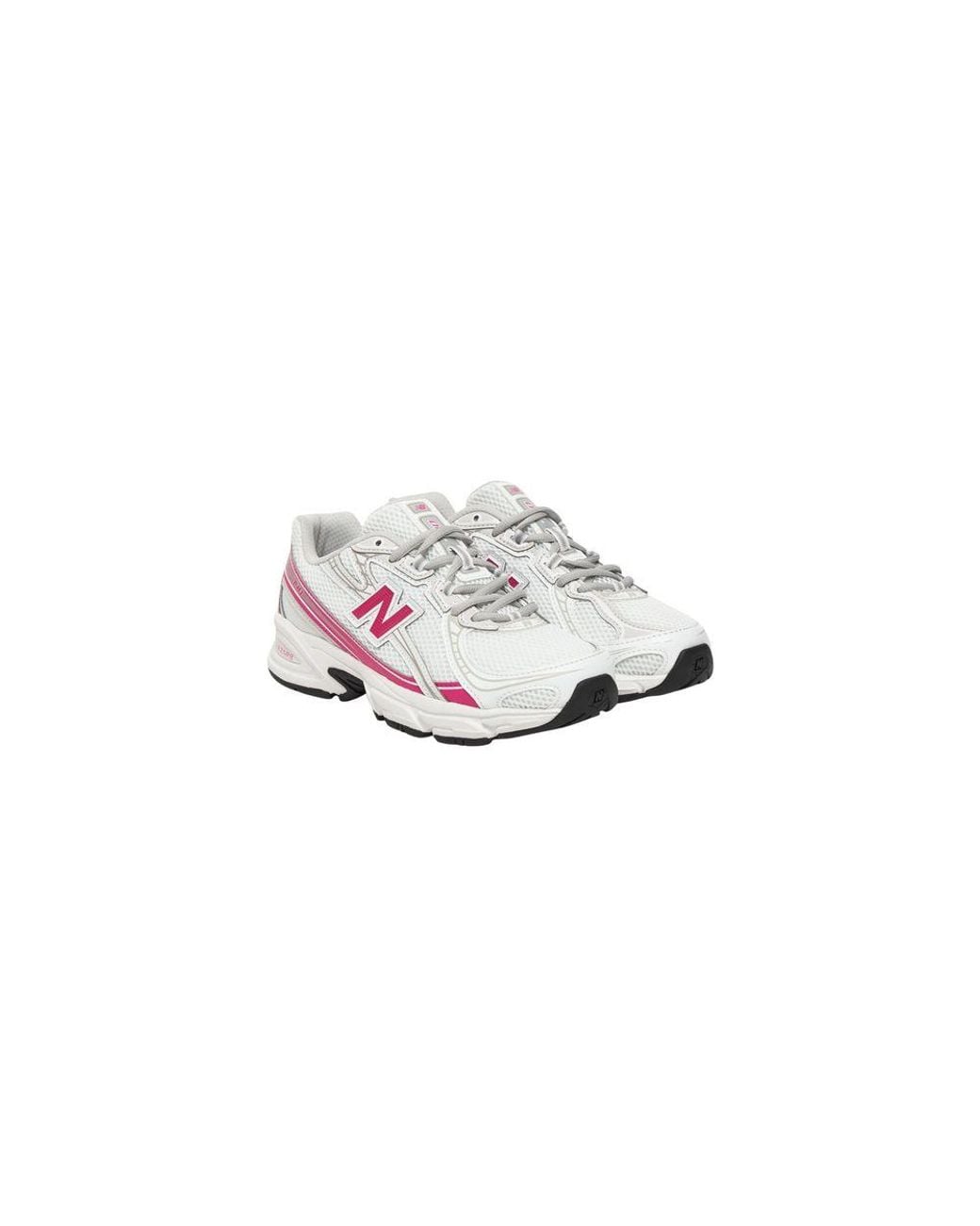 New Balance Pink White Synthetic Athletic Sneakers