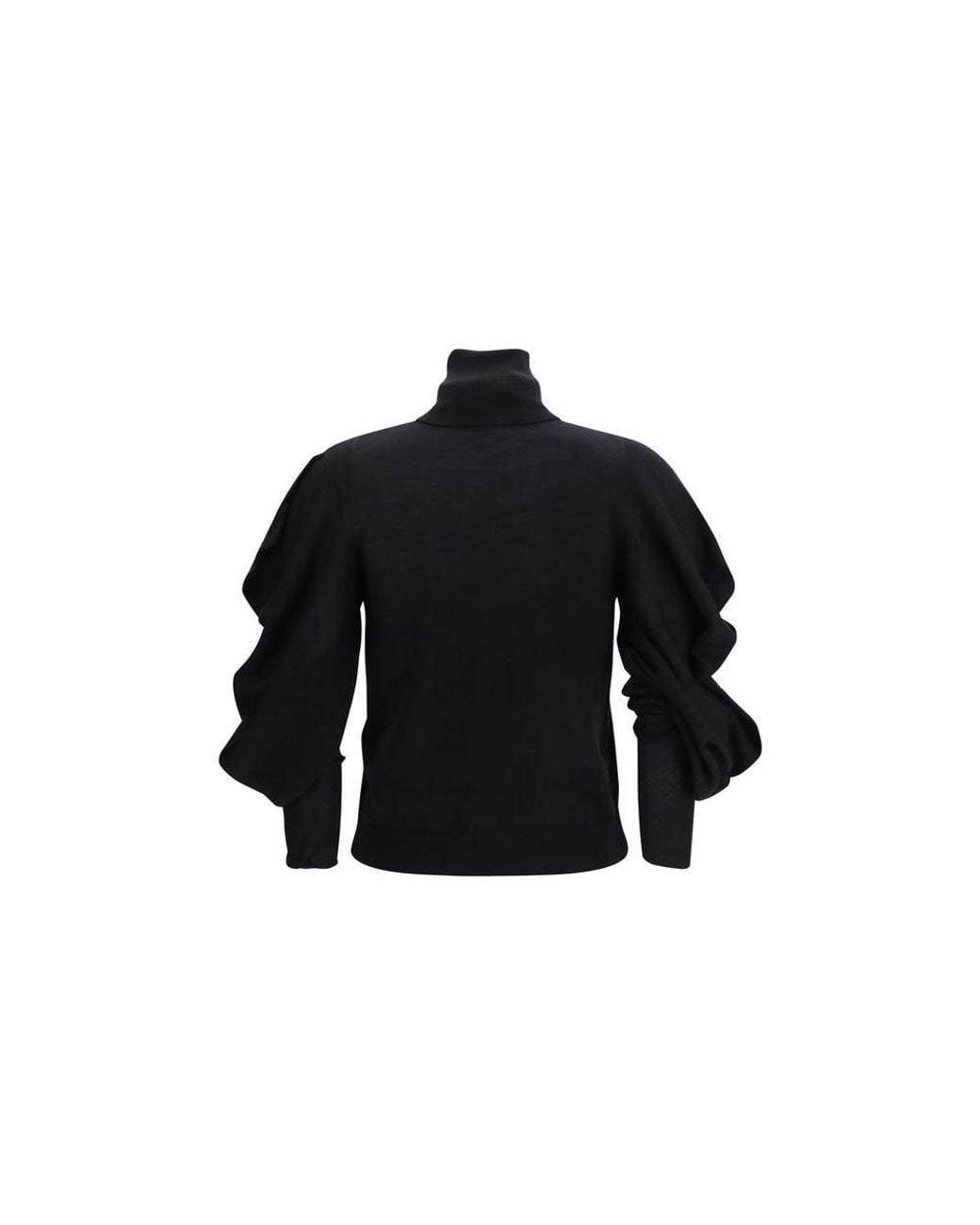 Blumarine Blue Black Wool Oves Aries Turtleneck