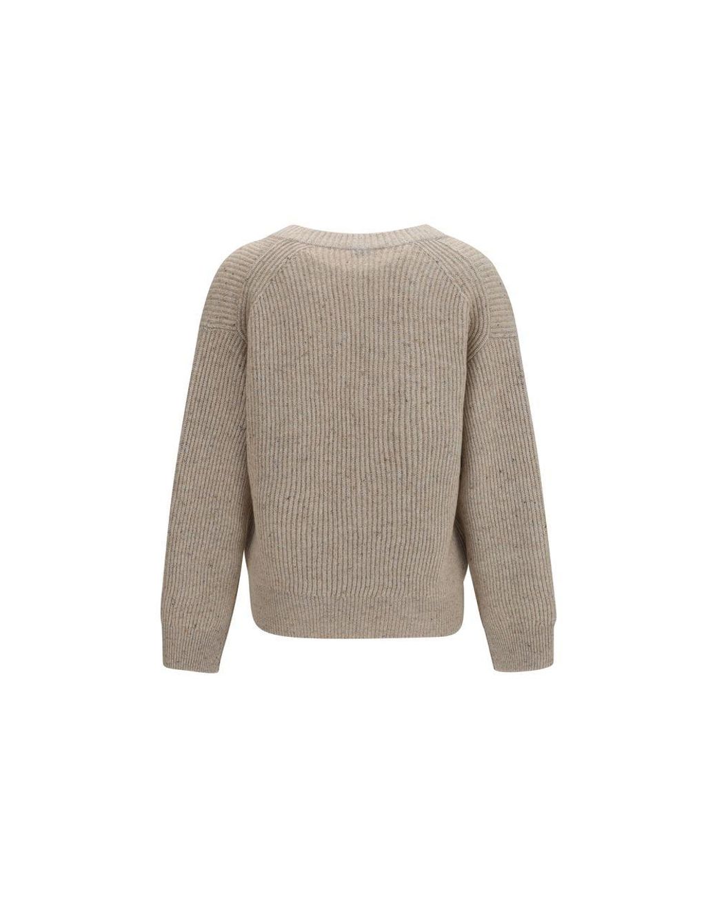 Brunello Cucinelli Brown Beige Cashmere Sweatshirt