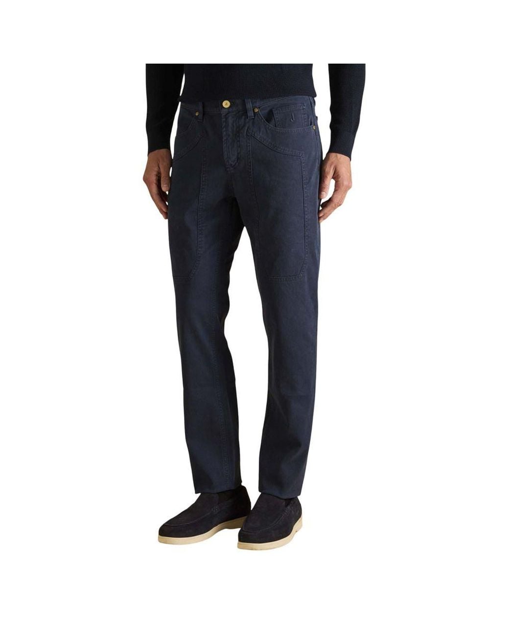 Jeckerson Blue Cotton Skinny Jeans for men