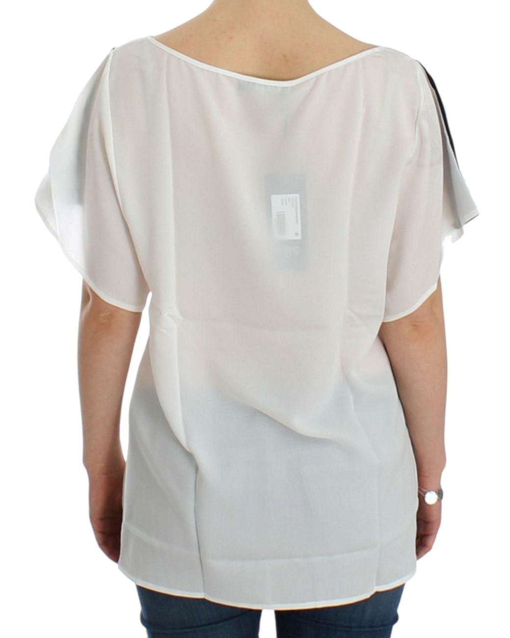 CoSTUME NATIONAL Gray Motive Print Blouse