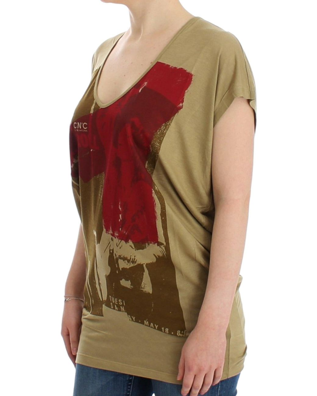 CoSTUME NATIONAL Red Print Shortsleeve T-Shirt