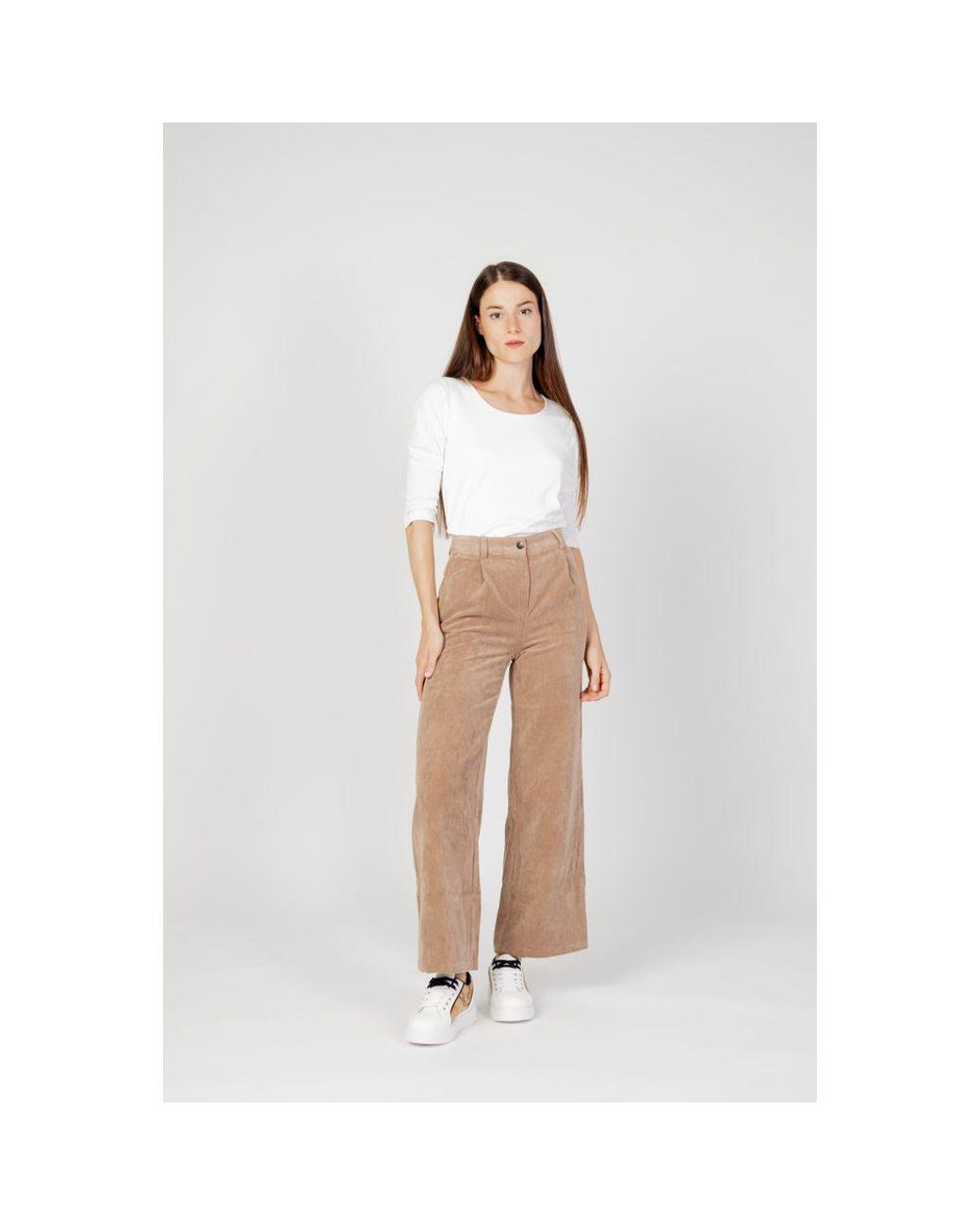 Street One White Cream Cotton Tops & T