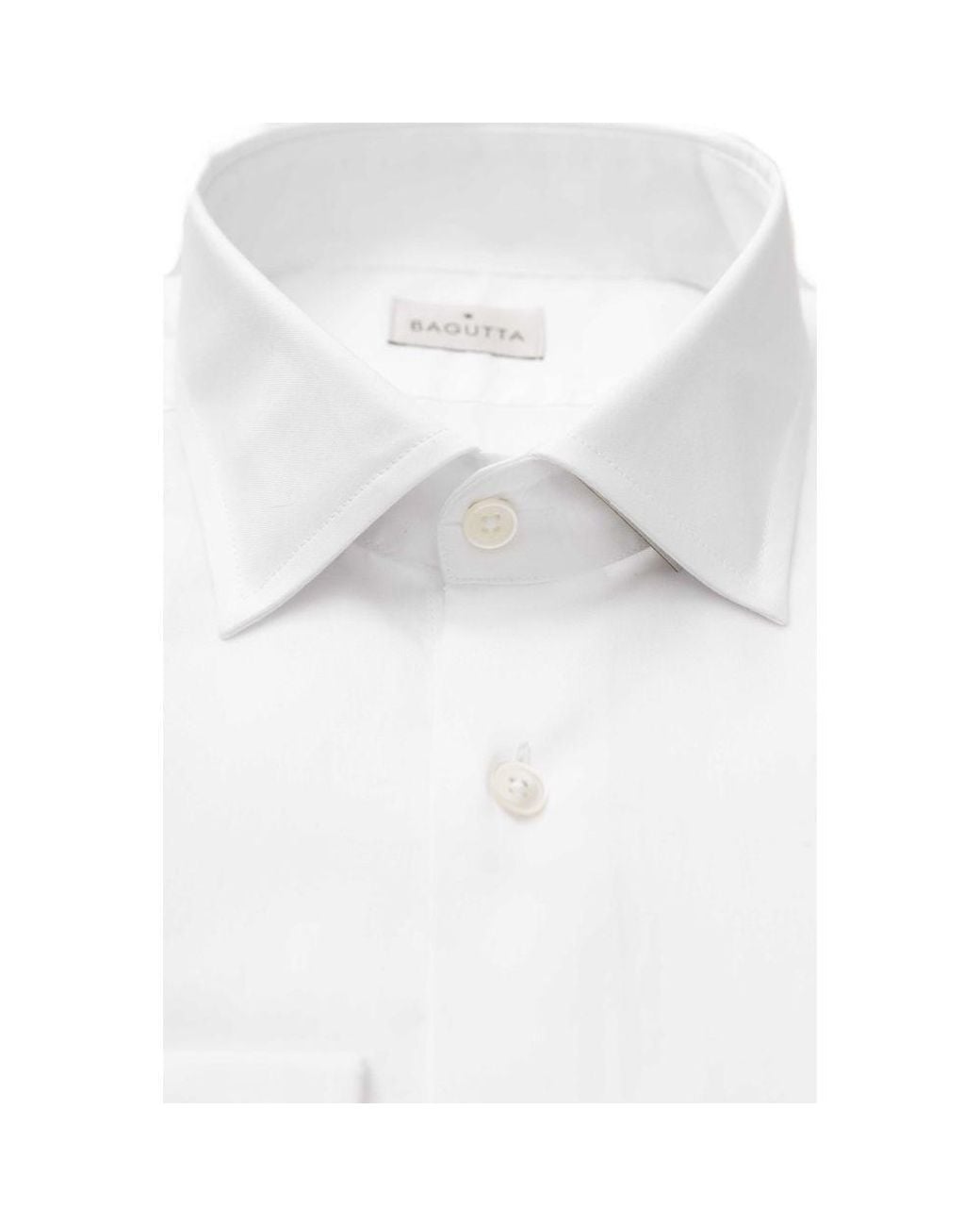 Bagutta White Cotton Shirt for men