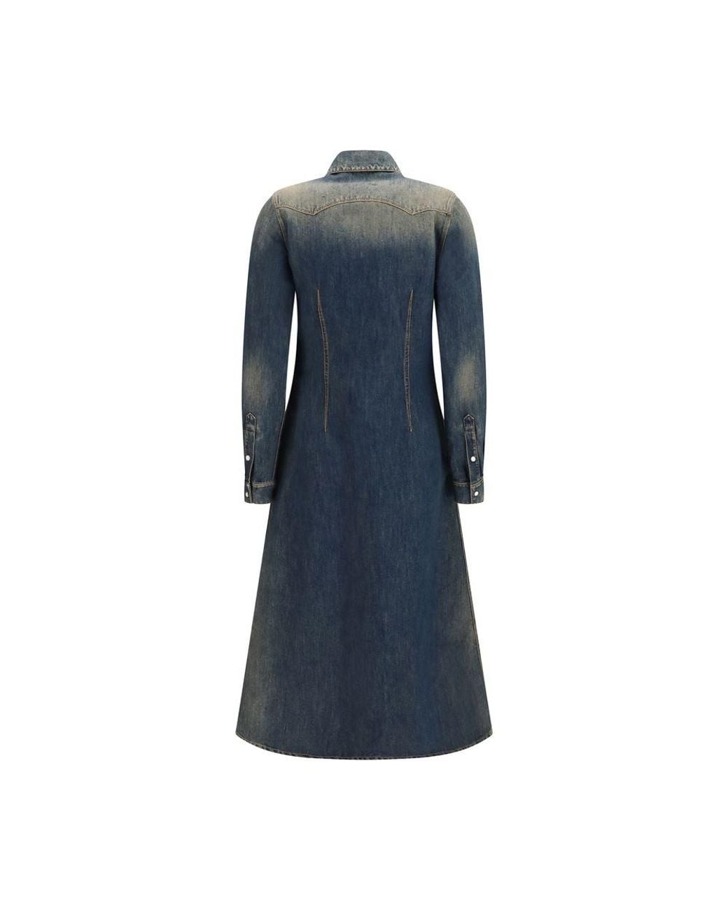 Fendi Blue Cotton Casual Dress