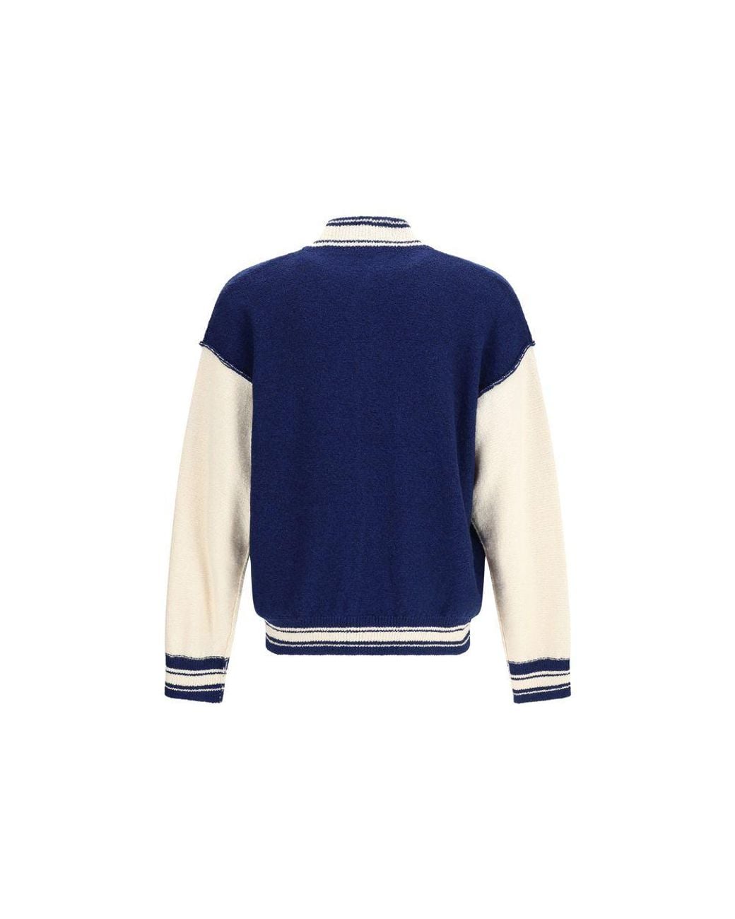 Laneus Blue Cotton Bomber for men