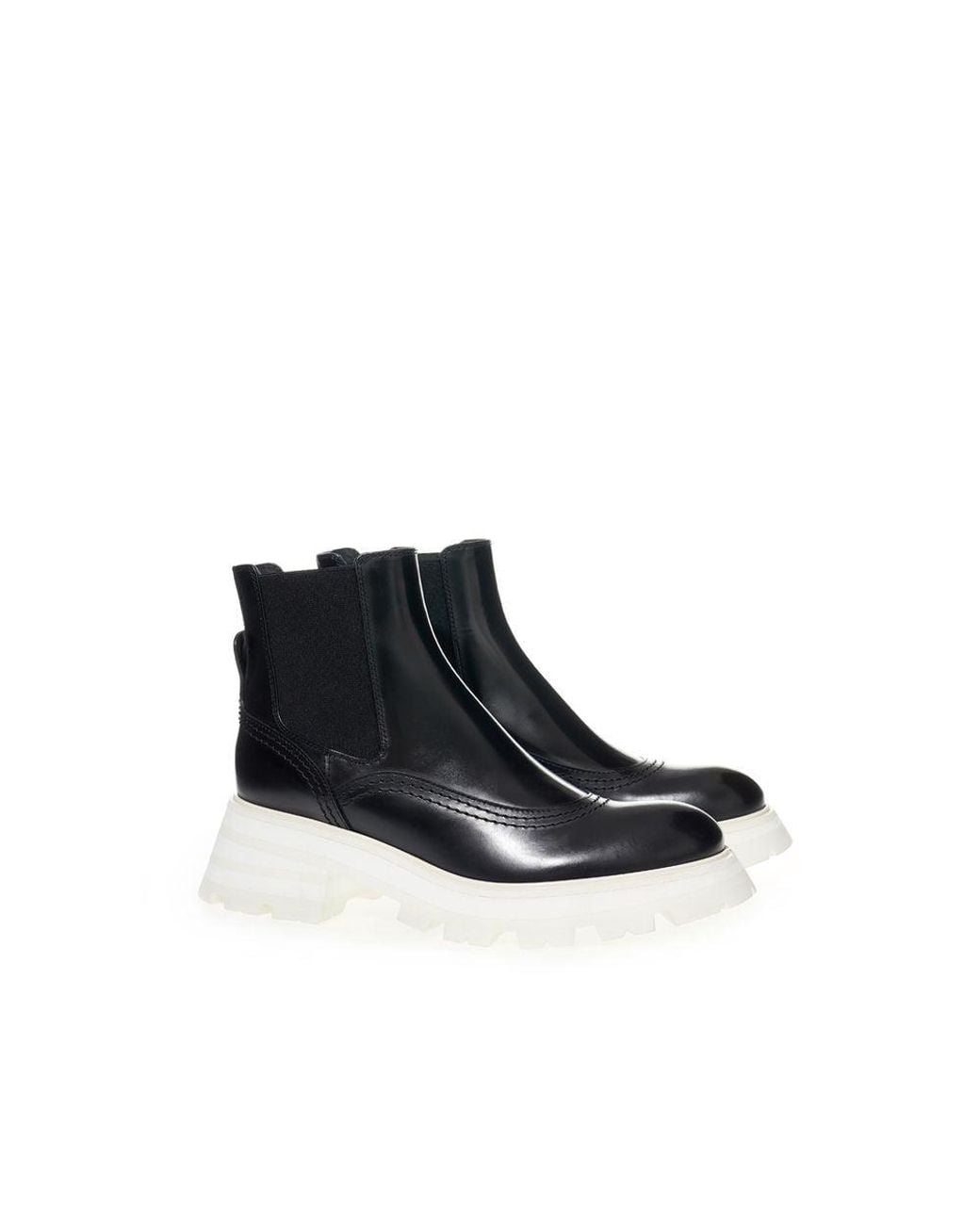 McQueen Blue Leather Boot