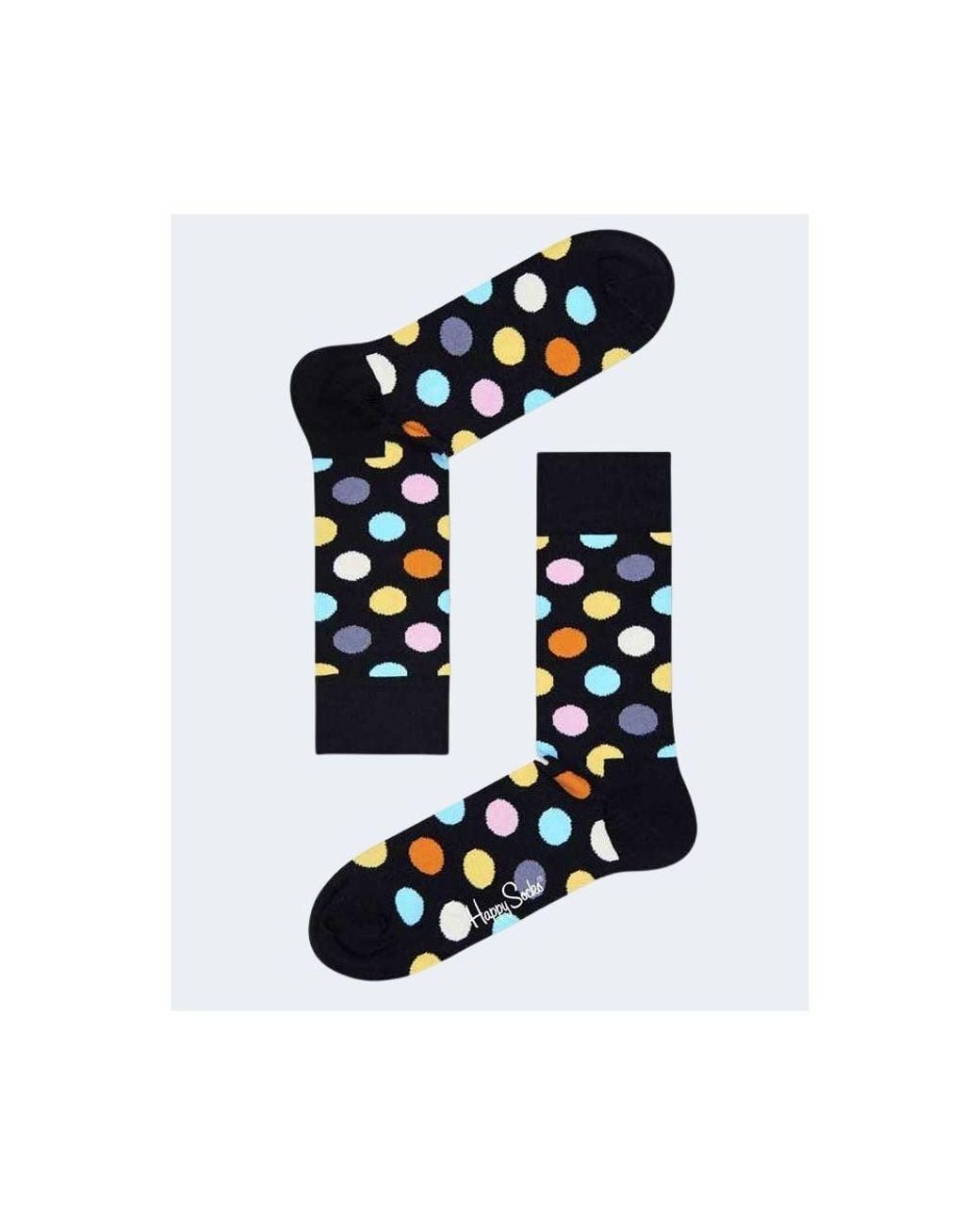 Happy Socks Blue Black Cotton Sock