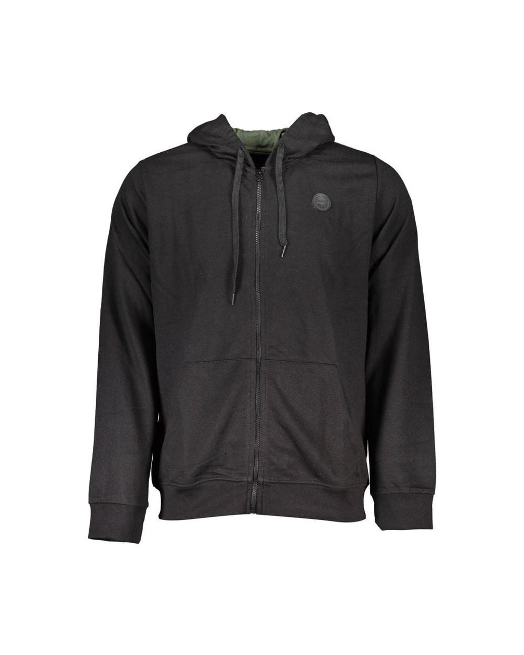 Gianmarco Venturi Black Cotton Men's Hooded Sweatshirt for men