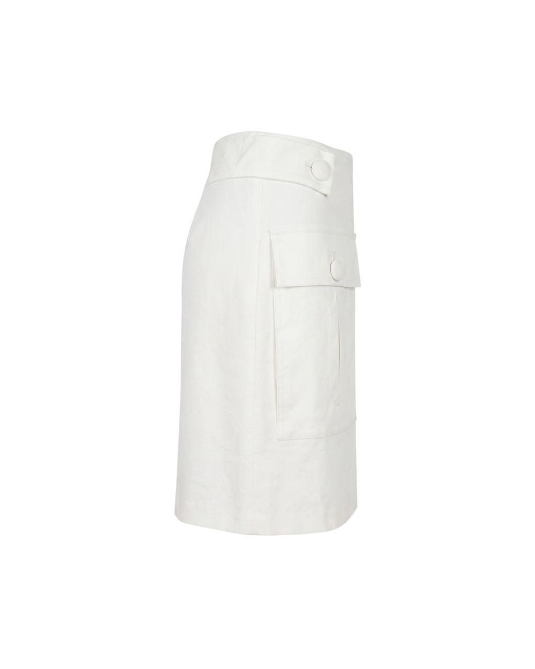 Trussardi White Viscose Skirt