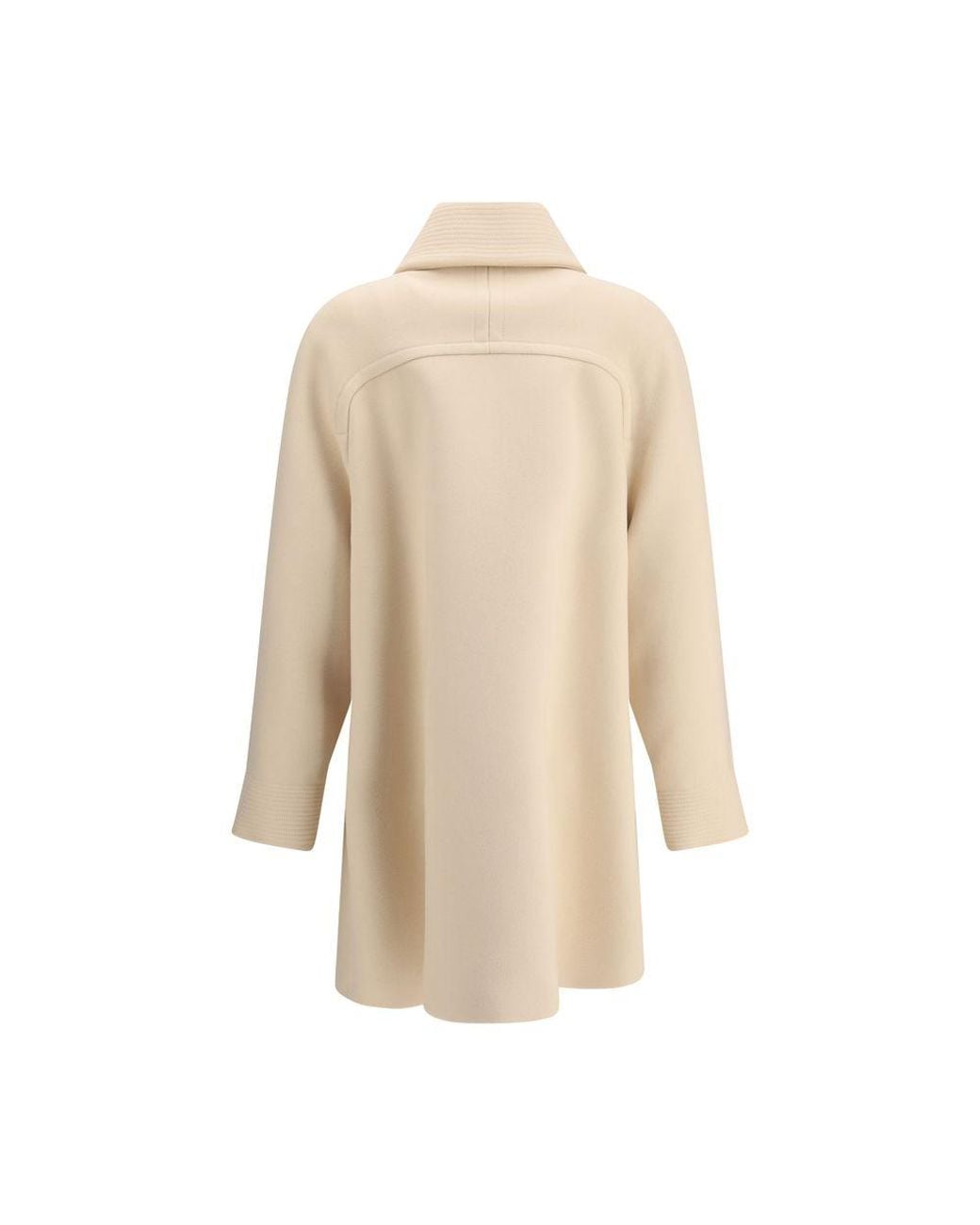 Valentino Natural Wool Drap Caban