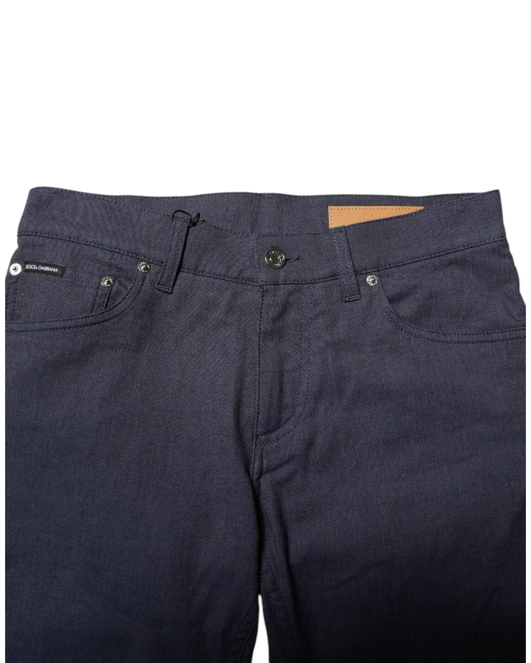 Dolce & Gabbana Blue Slim Denim Jeans for men