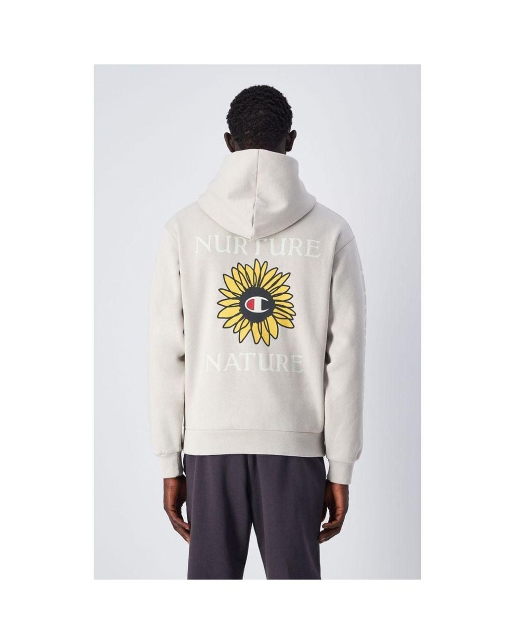 Champion White Cotton Sweatshirt for men