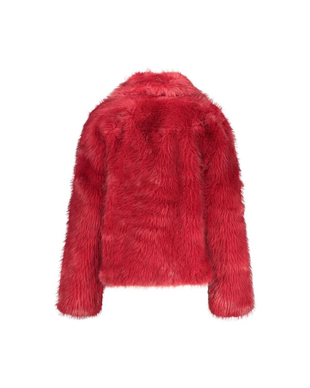 Desigual Red Polyester Full-Length Jacket