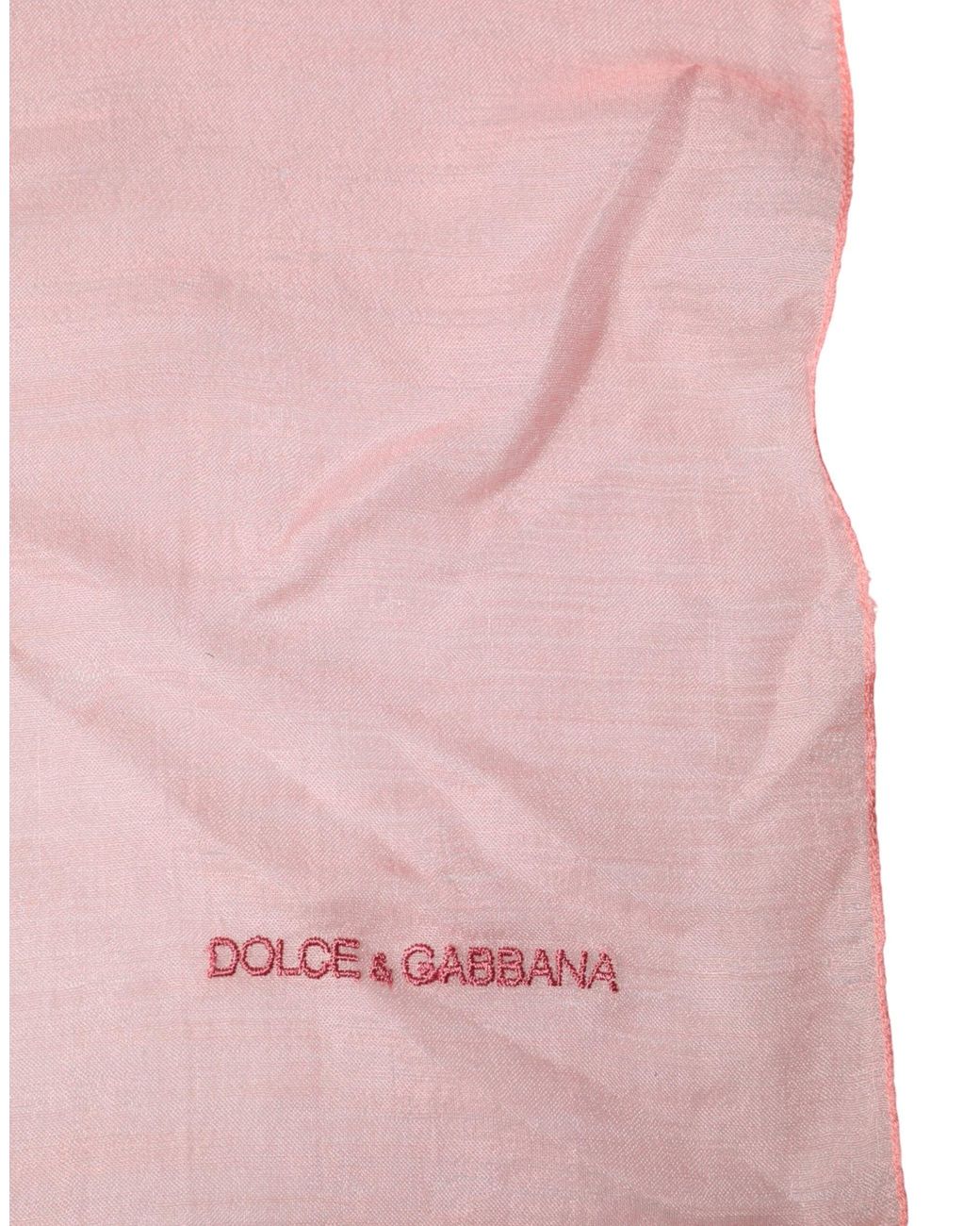 Dolce & Gabbana Pink Light Cashmere Neck Wrap Shawl Scarf for men