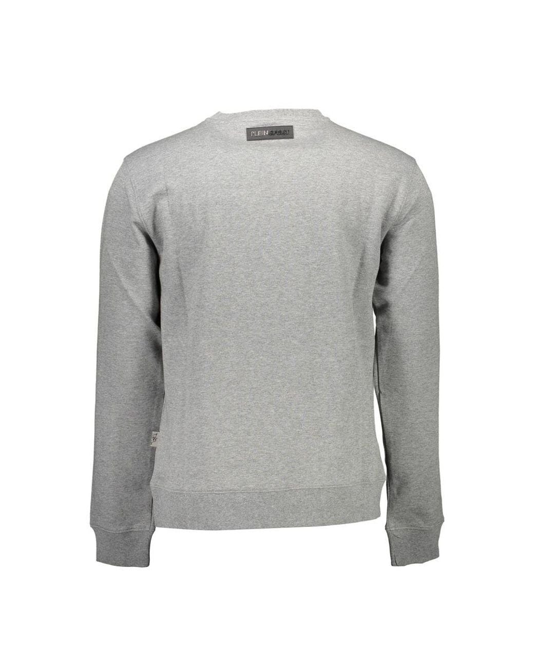 Philipp Plein Gray Grigio Cotton Sweatshirt for men