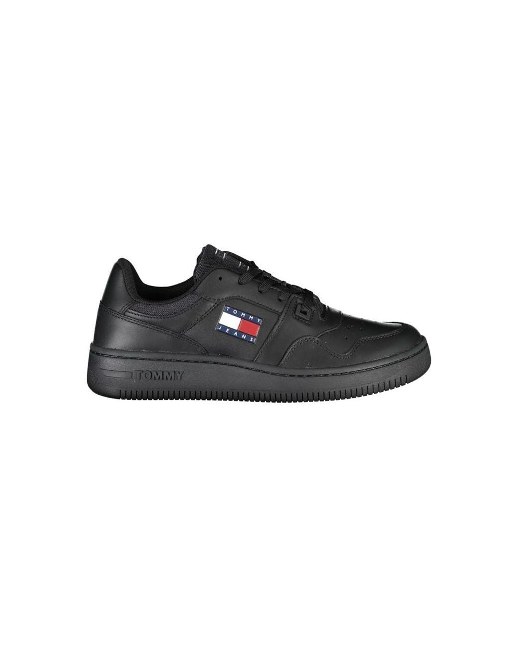 Tommy Hilfiger Black Chic Lace-Up Sneakers
