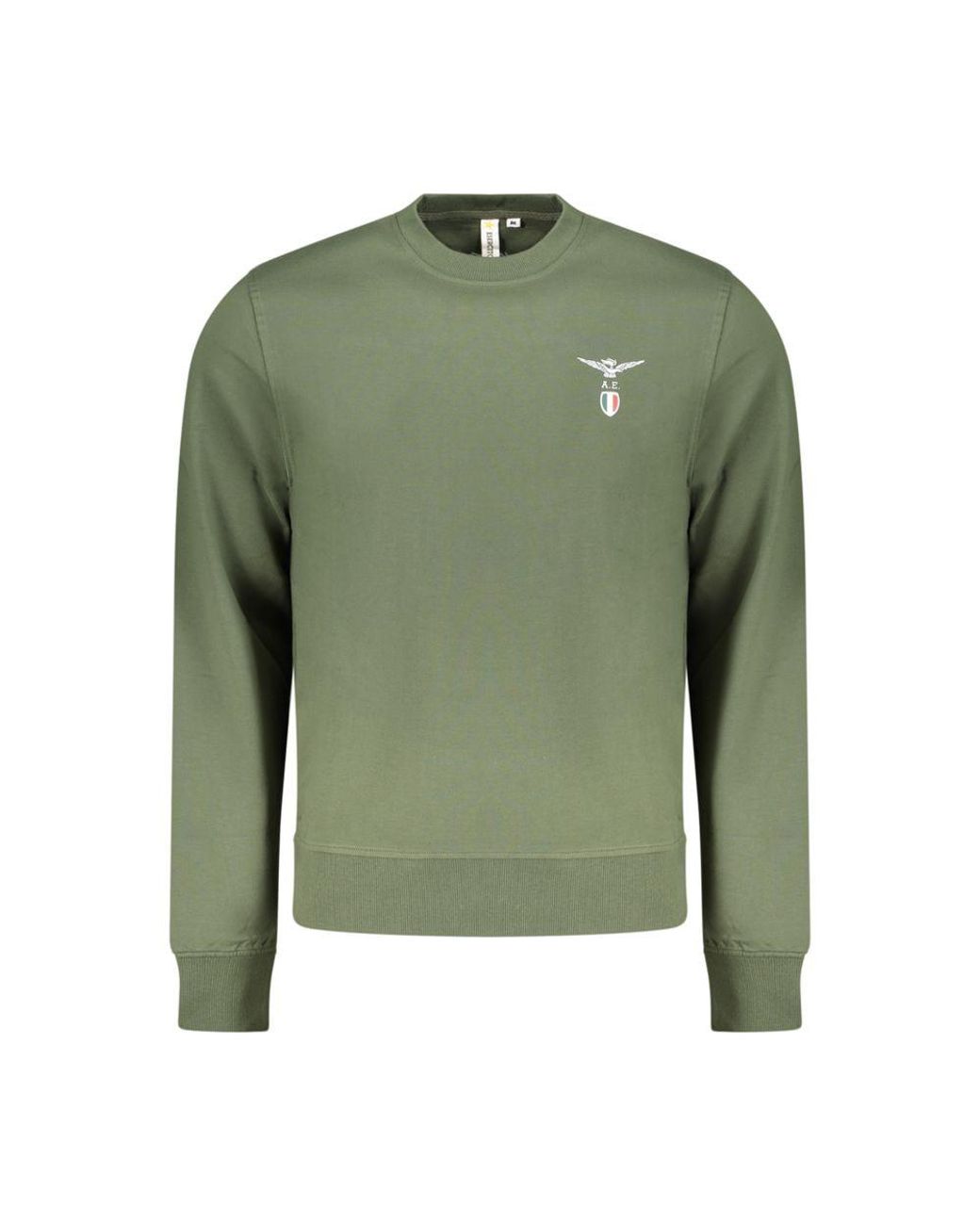 Accademia Militare Green Black Cotton Men's Sweatshirt for men